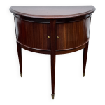 Console demi - lune vintage en acajou