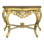 Console dorée sculptée, xxème siècle Console dorée sculptée, xxème siècle
