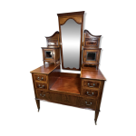 Console d'entr�e / coiffeuse vintage �douardienne incrust�e 1900 - 1910