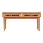 Console en frne, design danois, annes 1970, production : danemark