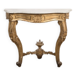 Console louis xv en bois dor