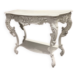 Console louis xv bois patin� du xix �me