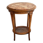 Console marbre et merisier