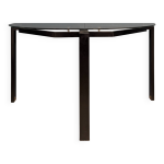 Console en mtal noir et plateau en verre