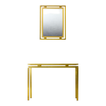 Console et miroir rgence, annes 1980