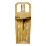 Console murale bois craquel et crus
