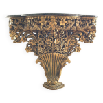 Console murale en bois sculpt dor style rococo xixe