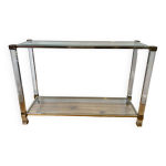 Console pierre vandel laquée et lucite Console pierre vandel laquée et lucite