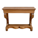 Console restauration en merisier blond dbut xixe