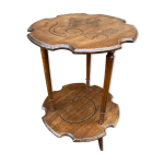 Console sellette art nouveau jugendstil noyer 1900