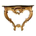 Console de style louis xv en bois naturel xix sicle