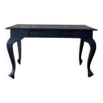 Console style louis xv en bois noir