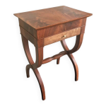 Console style restauration - placage bois noyer - poque xixme