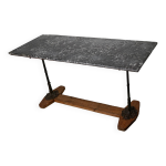 Console ou table d'appoint en marbre et fonte, france, 19ème siècle Console ou table d'appoint en marbre et fonte, france, 19ème siècle