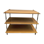 Console  trois niveaux en sycomore et laiton maison jansen