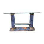 Console verre htel de luxe bois et verre