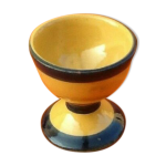 Coquetier ancien terre cuite vernisse hauteur : 55mm diamtre : 50mm