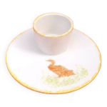 Coquetier coupelle en fa�ence