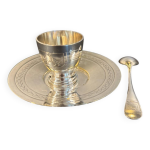 Coquetier en mtal argent