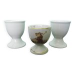 Coquetiers en porcelaine