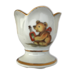 Coquetier porcelaine ourson limoges