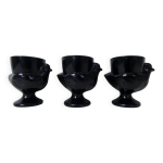 Coquetiers poules noires