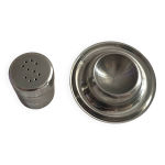 Coquetier & sali�re vintage en inox duo minimaliste