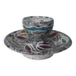 Coquetier vallauris c�ramique sign� yvan borty