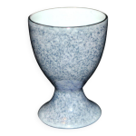 Coquetier vintage en porcelaine grise