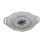 Corbeille ajourée en porcelaine bavaria schumann motif oiseaux Corbeille ajourée en porcelaine bavaria schumann motif oiseaux