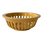 Corbeille en cramique jaune