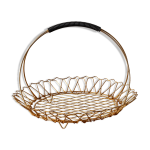 Corbeille  fruit erdecor fil dor  l'or fin
