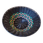 Corbeille  fruit en fils scoubidous, style rtro