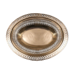 Corbeille en mtal argent