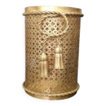 Corbeille en m�tal dor� li puma firenze italie, ann�es 1950 - 1959