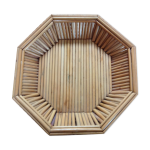 Corbeille octogonale en bambou