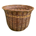 Corbeille en osier bicolore