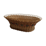 Corbeille en osier vintage