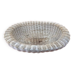 Corbeille  pain osier souple tress