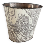Corbeille  papier en mtal dcor paris
