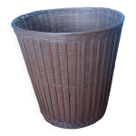 Corbeille  papier en rotin osier, panier ou cache pot