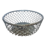 Corbeille ronde en métal argenté design ajouré Corbeille ronde en métal argenté design ajouré