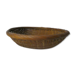 Corbeille en rotin panier ethnique vintage