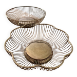 Corbeilles de table mtal argent annes 80