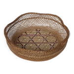 Corbeille tress�e en fibre naturelle
