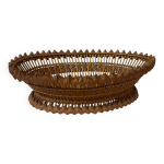 Corbeille en vannerie tresse