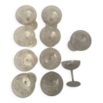 Coupes  champagne en cristal