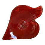 Coupe corbeille à fruits motif spirale terre cuite rouge Coupe corbeille à fruits motif spirale terre cuite rouge