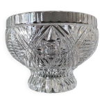 Coupe / coupelle  bonbons en cristal moul / boho chic. art dco. motifs toils / croisillons / feuillus, ...