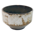 Coupe ou coupelle, cache pot en céramique beige à motif lave blanche Coupe ou coupelle, cache pot en céramique beige à motif lave blanche
